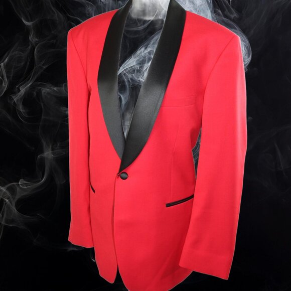 Cardi Super 150 Luxury Blend Bradford Red Tuxedo Jacket, Size 42 (R) (NWT) - Picture 4 of 11